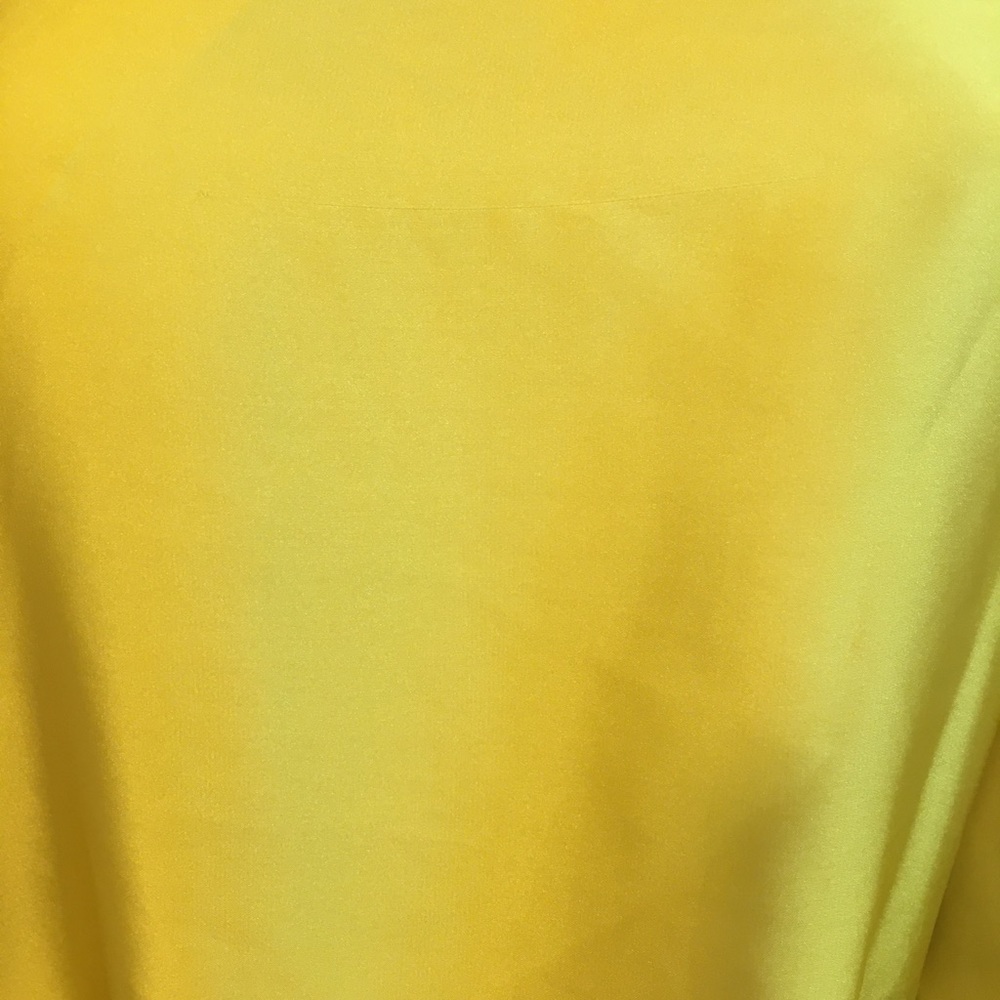 Selena & Maria Sequins Mustard Yellow Long Puff Button Sleeves Blouse Size M - Picture 9 of 16